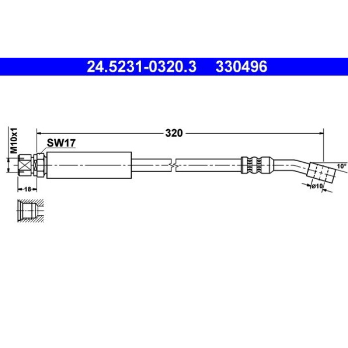 ATE 24.5231-0320.3 Bremsschlauch ATE 24.5231-0320.3 Bremsschlauch