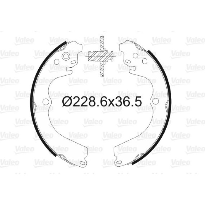 Valeo 562611 Bremsbackensatz Valeo 562611 Bremsbackensatz
