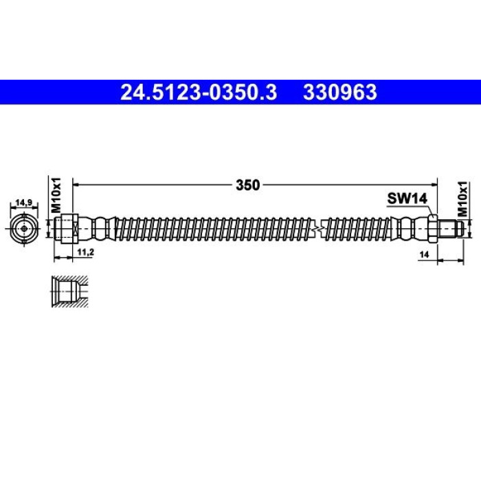 ATE 24.5123-0350.3 Bremsschlauch