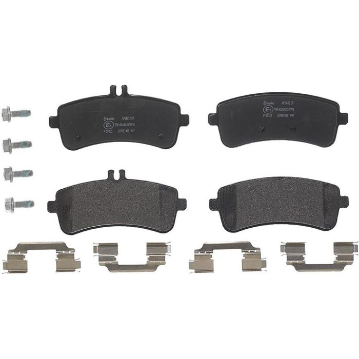 Brembo P 50 125 Bremsbelagsatz, Scheibenbremse PRIME LINE Brembo P 50 125 Bremsbelagsatz, Scheibenbremse PRIME LINE