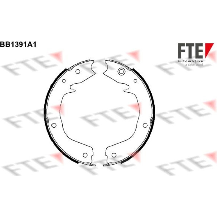 FTE 9100129 Bremsbackensatz, Feststellbremse FTE 9100129 Bremsbackensatz, Feststellbremse