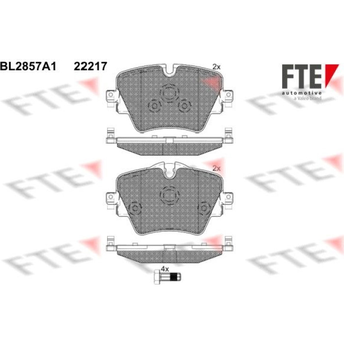 FTE 9011029 Bremsbelagsatz, Scheibenbremse FTE 9011029 Bremsbelagsatz, Scheibenbremse