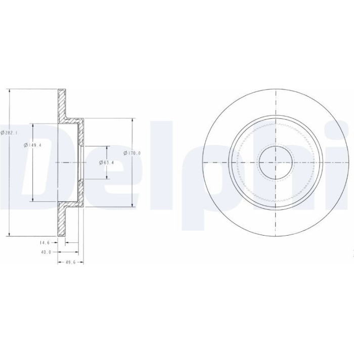 Delphi BG3761 Bremsscheibe Delphi BG3761 Bremsscheibe