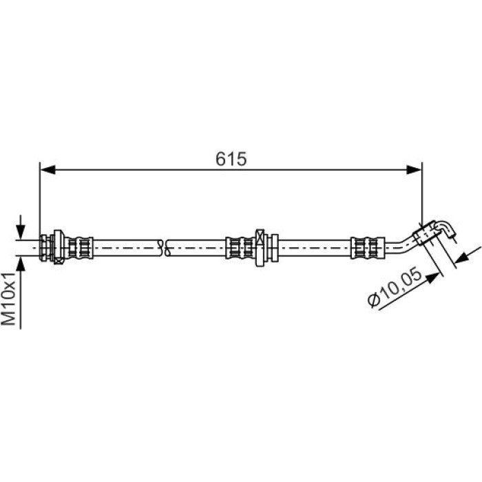 BOSCH 1 987 476 362 Bremsschlauch