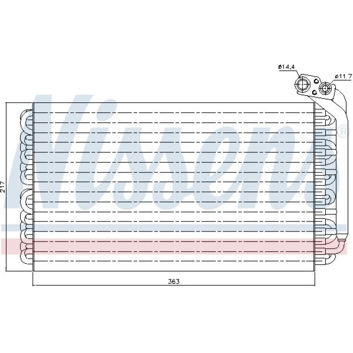 Nissens 92170 Verdampfer, Klimaanlage