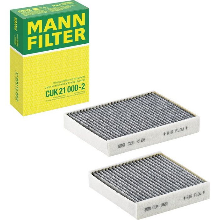 MANN-FILTER CUK 21 000-2 Innenraumfilter, Aktivkohlefilter MANN-FILTER CUK 21 000-2 Innenraumfilter, Aktivkohlefilter