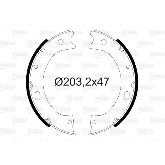 Valeo 564058 Bremsbackensatz, Feststellbremse Valeo 564058 Bremsbackensatz, Feststellbremse