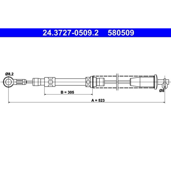 ATE 24.3727-0509.2 Seilzug, Feststellbremse