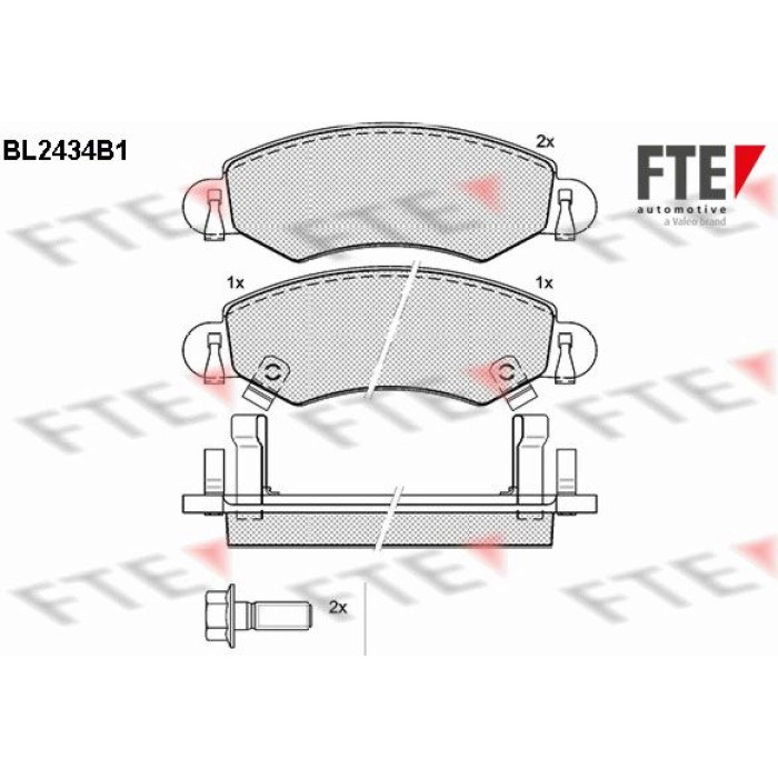 FTE 9010735 Bremsbelagsatz, Scheibenbremse FTE 9010735 Bremsbelagsatz, Scheibenbremse