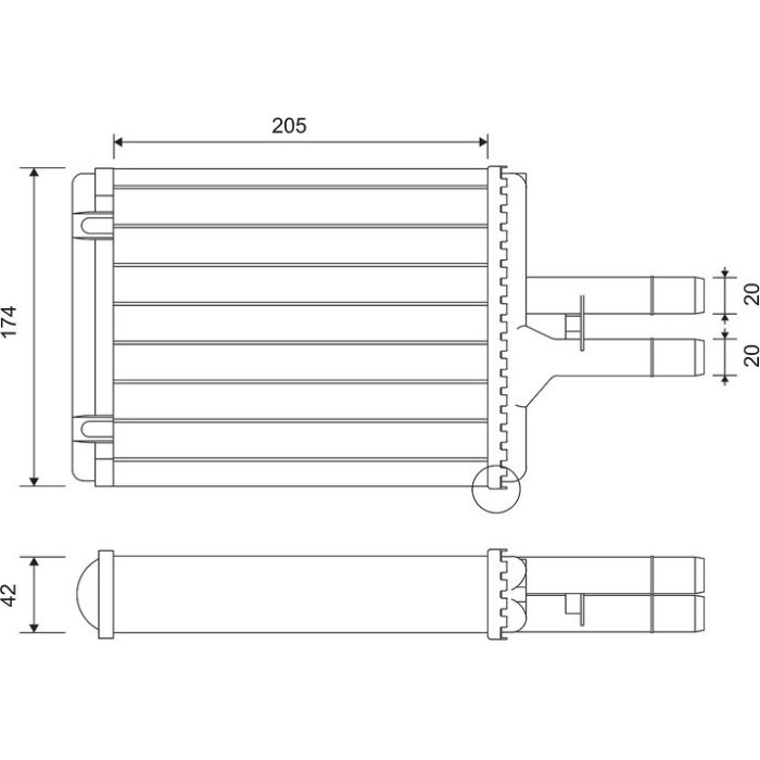 Valeo 812117 Wärmetauscher, Innenraumheizung