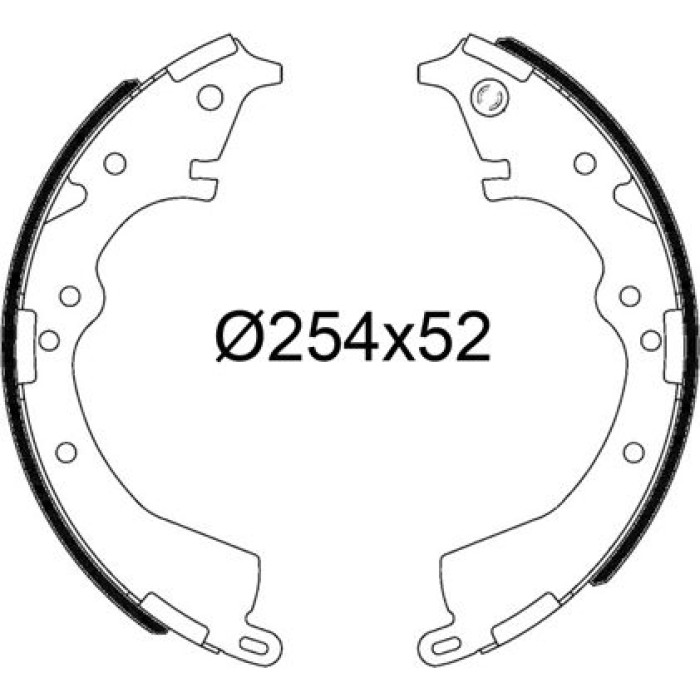 Valeo 564253 Bremsbackensatz Valeo 564253 Bremsbackensatz