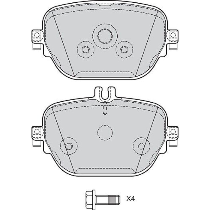 Valeo 601767 Bremsbelagsatz, Scheibenbremse