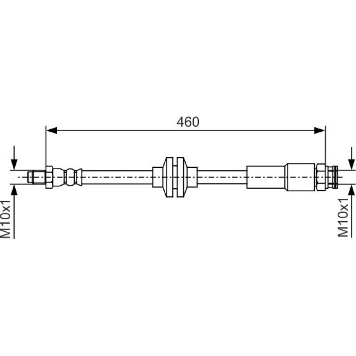 BOSCH 1 987 481 543 Bremsschlauch
