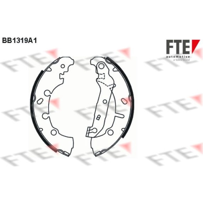 FTE 9100080 Bremsbackensatz FTE 9100080 Bremsbackensatz