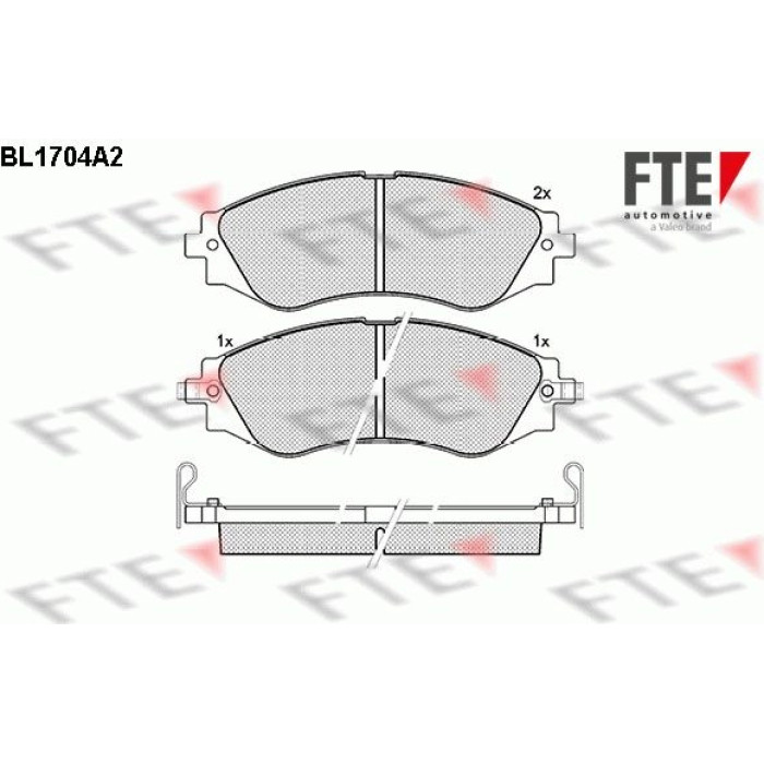 FTE 9010309 Bremsbelagsatz, Scheibenbremse FTE 9010309 Bremsbelagsatz, Scheibenbremse