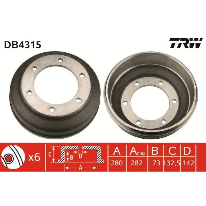 Bremstrommel DB4315