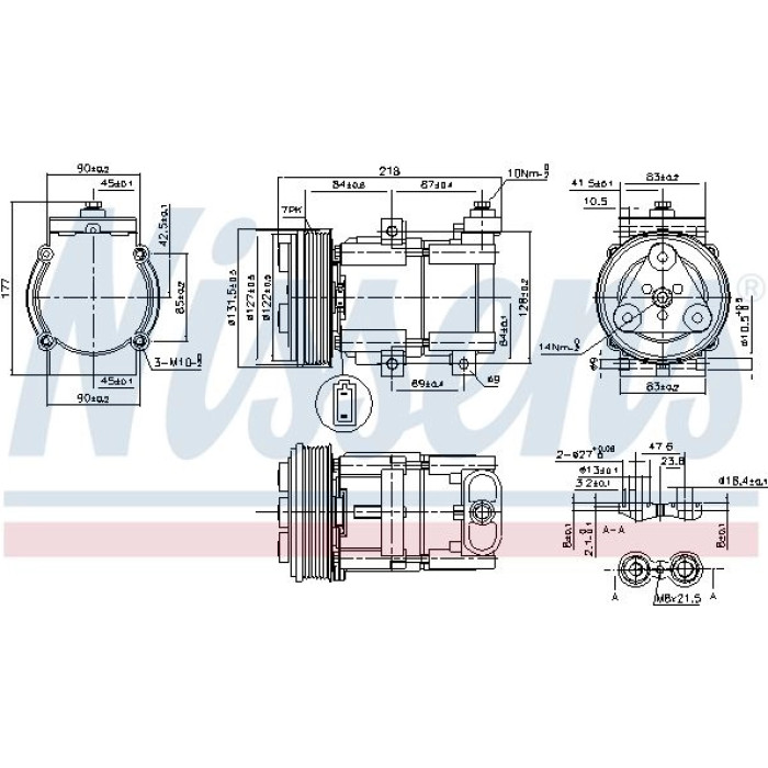 Nissens 890081 Kompressor, Klimaanlage FIRST FIT Nissens 890081 Kompressor, Klimaanlage FIRST FIT