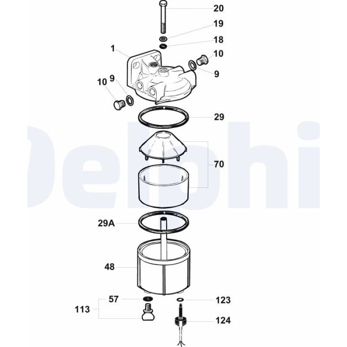 Delphi 5836B250 Kraftstofffilter