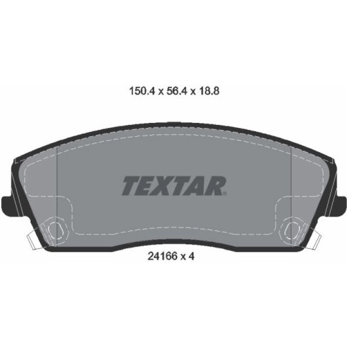 Textar 2416601 Bremsbelagsatz, Scheibenbremse Q+ Textar 2416601 Bremsbelagsatz, Scheibenbremse Q+