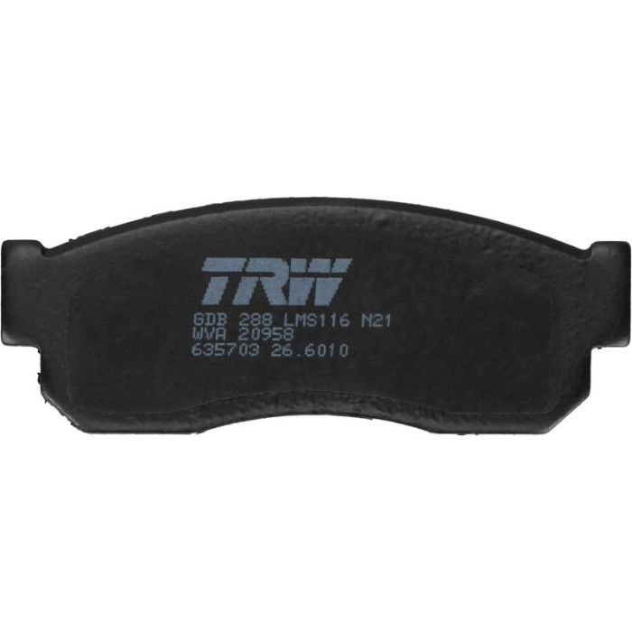 TRW GDB288 Bremsbelagsatz, Scheibenbremse TRW GDB288 Bremsbelagsatz, Scheibenbremse