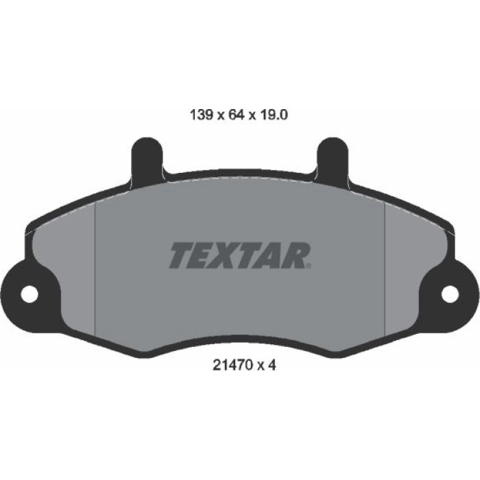 Textar 2147001 Bremsbelagsatz, Scheibenbremse Textar 2147001 Bremsbelagsatz, Scheibenbremse
