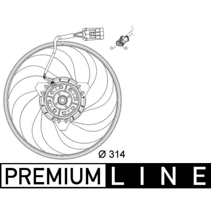 Mahle CFF 118 000P Lüfter, Motorkühlung BEHR Premium Line