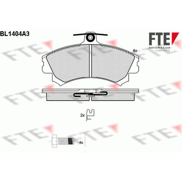 FTE 9010176 Bremsbelagsatz, Scheibenbremse FTE 9010176 Bremsbelagsatz, Scheibenbremse