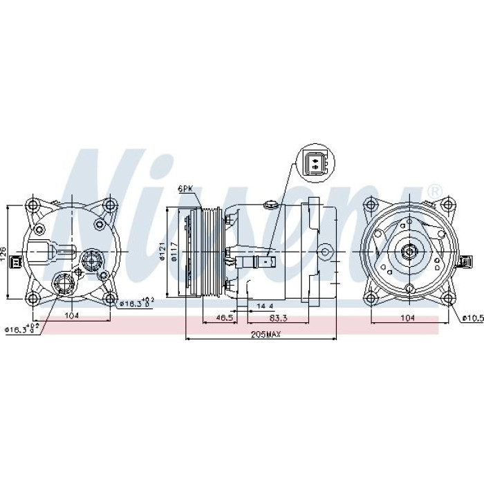 Nissens 89122 Kompressor, Klimaanlage FIRST FIT Nissens 89122 Kompressor, Klimaanlage FIRST FIT