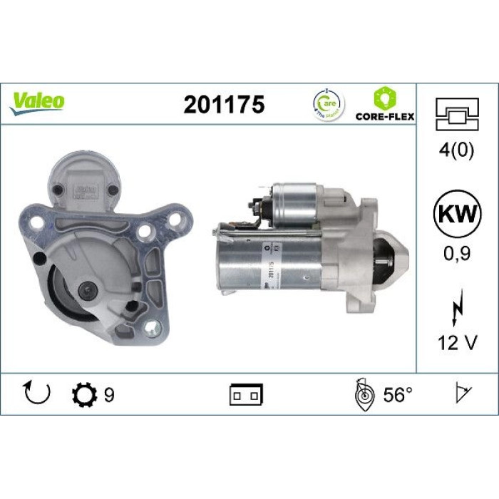 Valeo 201175 Starter CORE-FLEX Valeo 201175 Starter CORE-FLEX