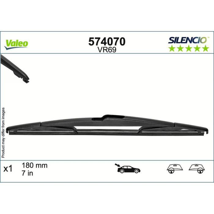 Valeo 574070 Wischblatt SILENCIO REAR Valeo 574070 Wischblatt SILENCIO REAR