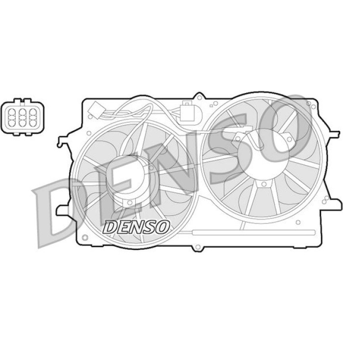 Denso DER10007 Lüfter, Motorkühlung Denso DER10007 Lüfter, Motorkühlung
