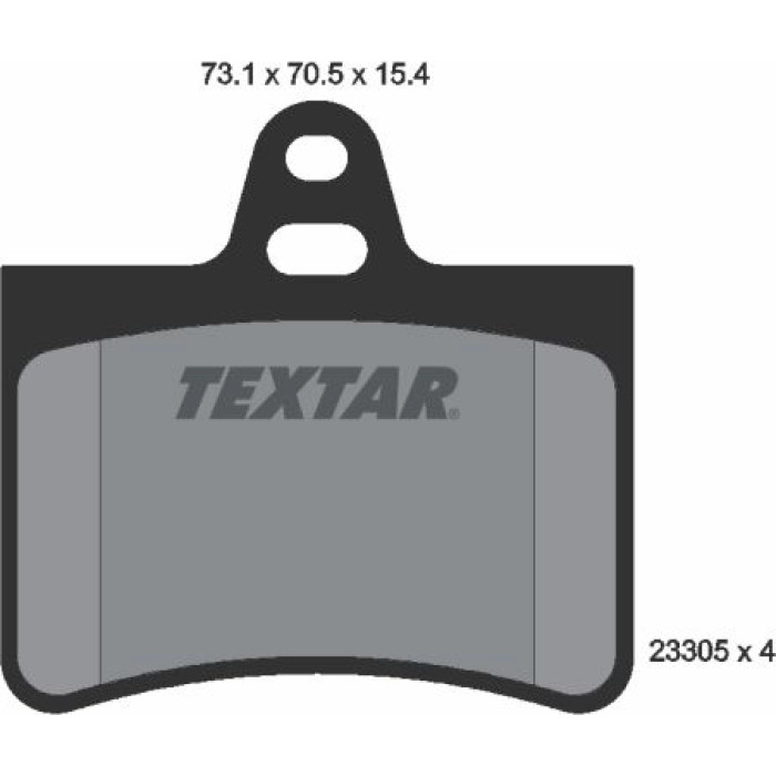 Textar 2330501 Bremsbelagsatz, Scheibenbremse Textar 2330501 Bremsbelagsatz, Scheibenbremse