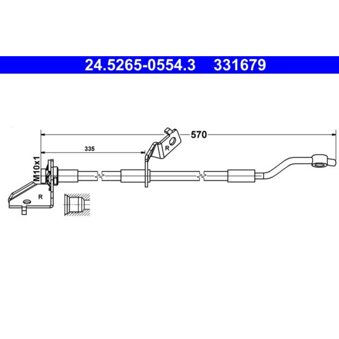 ATE 24.5265-0554.3 Bremsschlauch ATE 24.5265-0554.3 Bremsschlauch