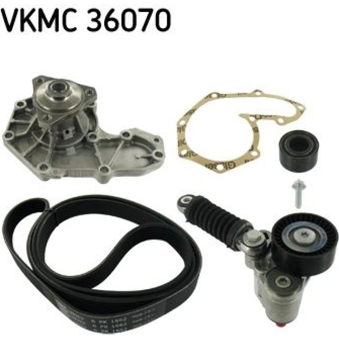SKF VKMC 36070 Wasserpumpe + Keilrippenriemensatz