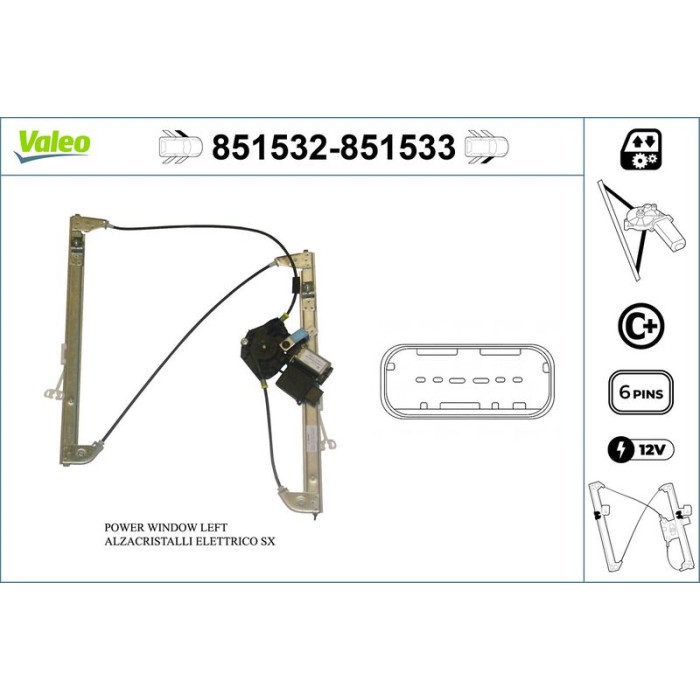 Valeo 851532 Fensterheber Valeo 851532 Fensterheber