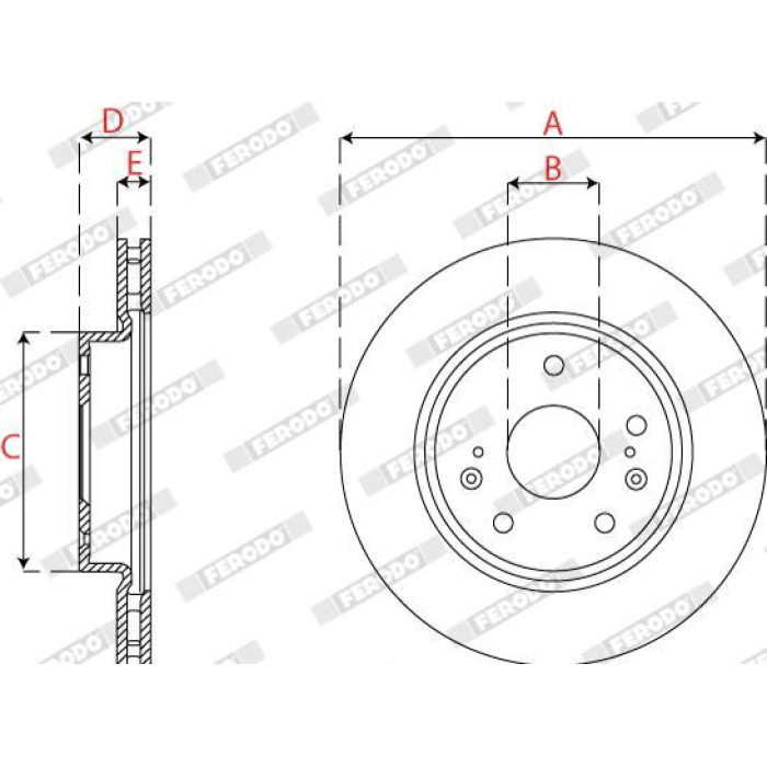 Ferodo DDF2791C Bremsscheibe PREMIER