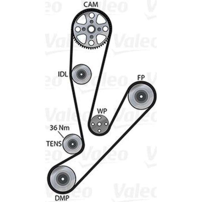 Valeo 614581 Wasserpumpe + Zahnriemensatz Valeo 614581 Wasserpumpe + Zahnriemensatz