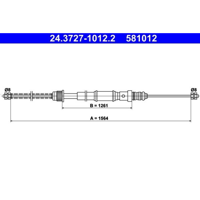 ATE 24.3727-1012.2 Seilzug, Feststellbremse