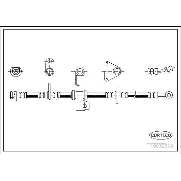 Corteco 19032899 Bremsschlauch Corteco 19032899 Bremsschlauch