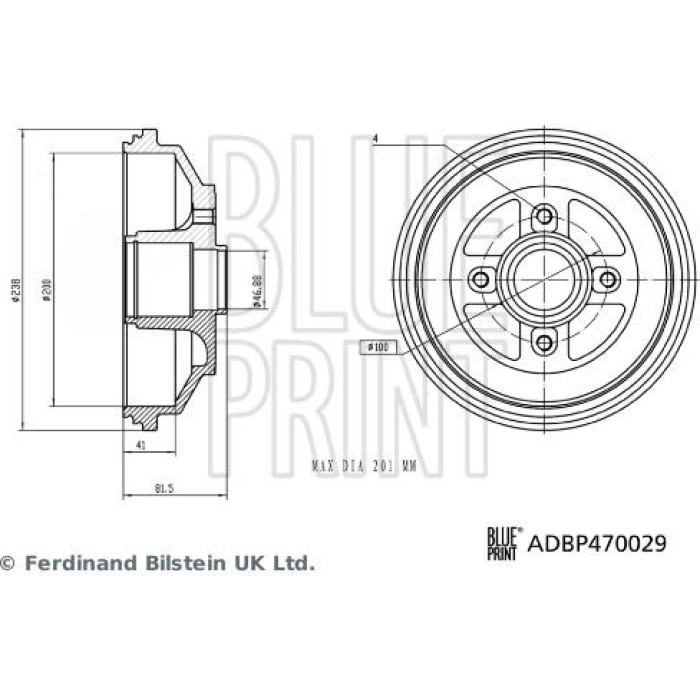 Bremstrommel ADBP470029