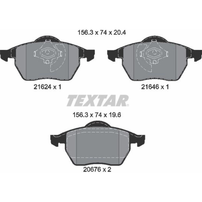 Textar 2162402 Bremsbelagsatz, Scheibenbremse Q+ Textar 2162402 Bremsbelagsatz, Scheibenbremse Q+