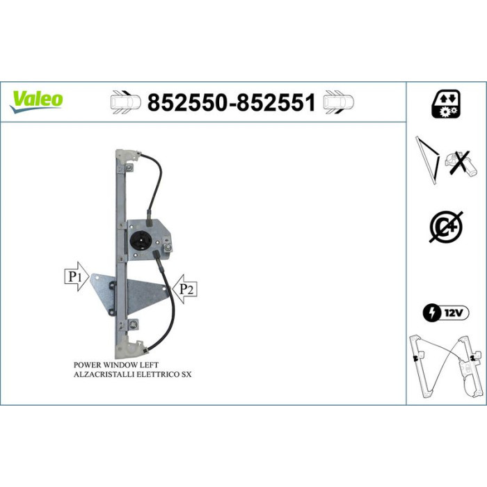 Valeo 852550 Fensterheber Valeo 852550 Fensterheber