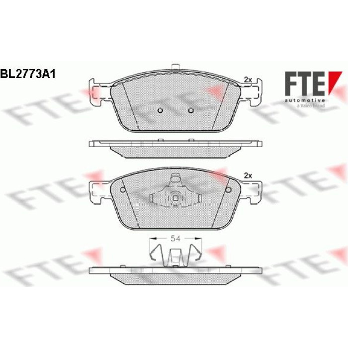 FTE 9010978 Bremsbelagsatz, Scheibenbremse FTE 9010978 Bremsbelagsatz, Scheibenbremse