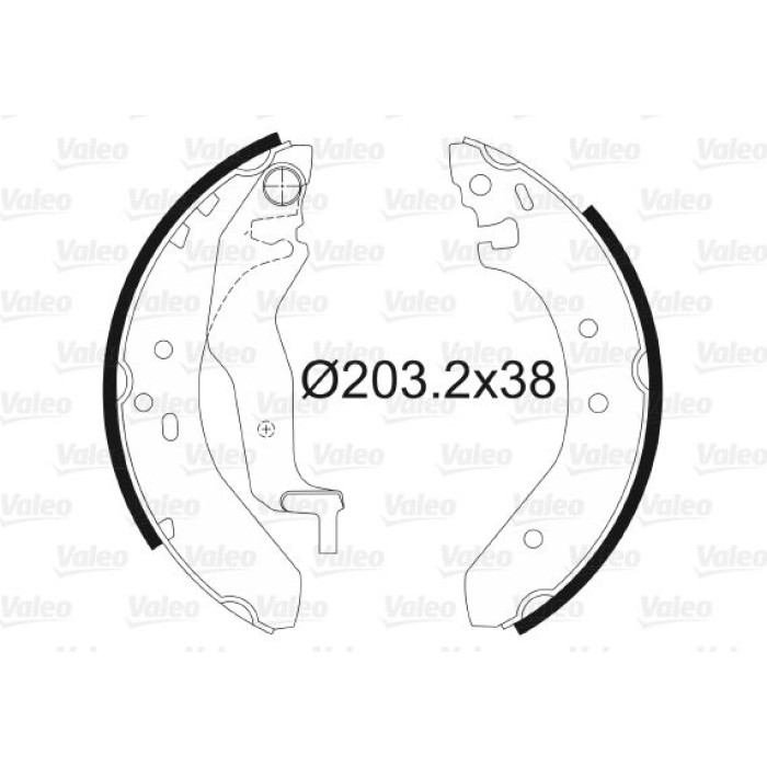 Valeo 562087 Bremsbackensatz Valeo 562087 Bremsbackensatz