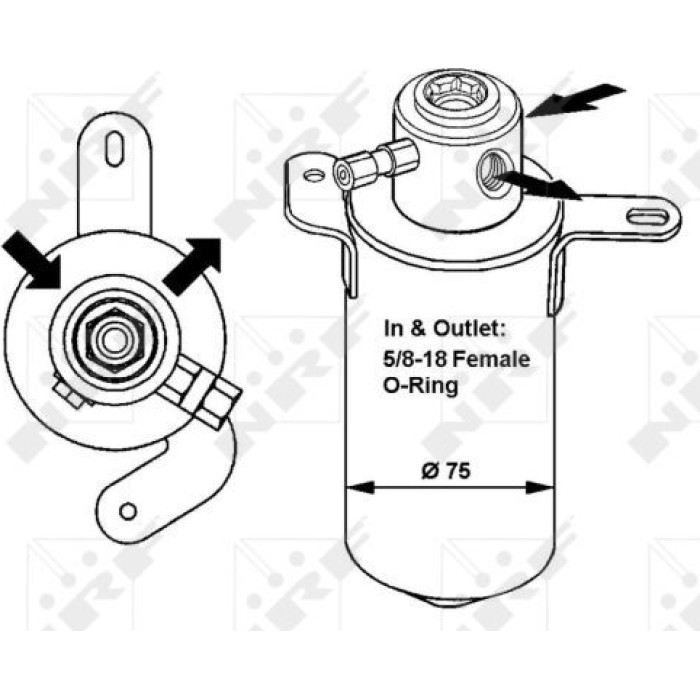 NRF 33039 Trockner, Klimaanlage EASY FIT NRF 33039 Trockner, Klimaanlage EASY FIT