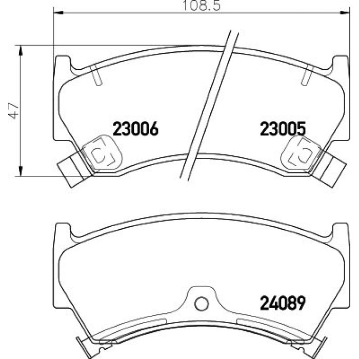 Bremsbelagsatz, Scheibenbremse 8DB 355 009-821 Bremsbelagsatz, Scheibenbremse 8DB 355 009-821