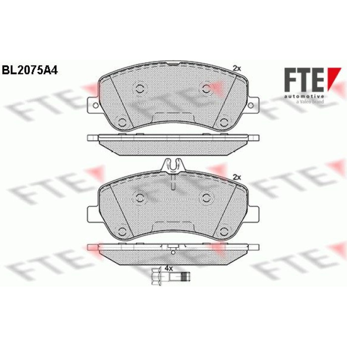 FTE 9010659 Bremsbelagsatz, Scheibenbremse FTE 9010659 Bremsbelagsatz, Scheibenbremse