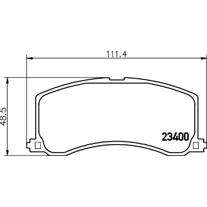 Hella 8DB 355 016-941 Bremsbelagsatz, Scheibenbremse