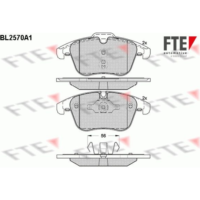 FTE 9010821 Bremsbelagsatz, Scheibenbremse FTE 9010821 Bremsbelagsatz, Scheibenbremse