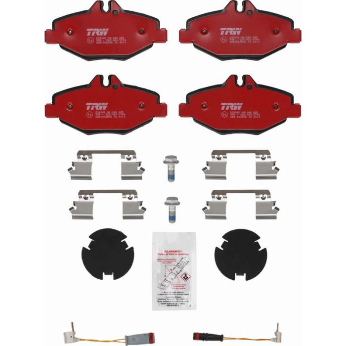 TRW GDB1542DTE Bremsbelagsatz, Scheibenbremse DTEC COTEC TRW GDB1542DTE Bremsbelagsatz, Scheibenbremse DTEC COTEC